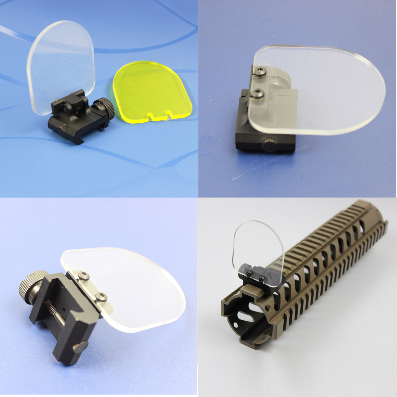 Foldable Airsoft Sight Scope Lens Screen Protector Cover Shield Rail