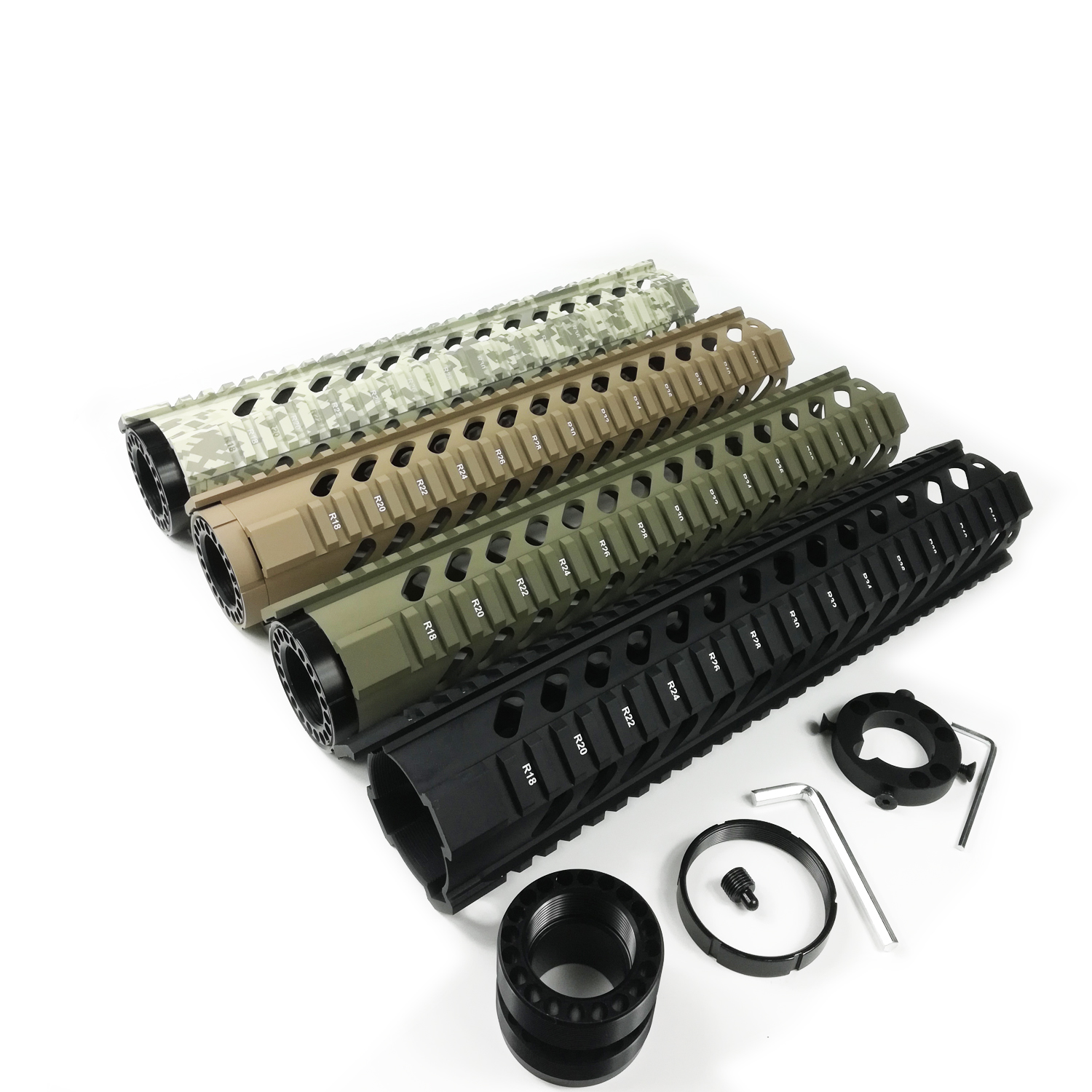 Free Float Quad Rail Handguards For AR15 Hunting Rifle accessories